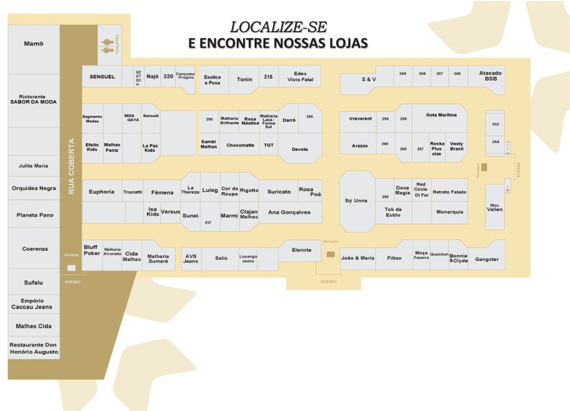 Mapa Do Shopping Shopping Atacadista Farroupilha RS